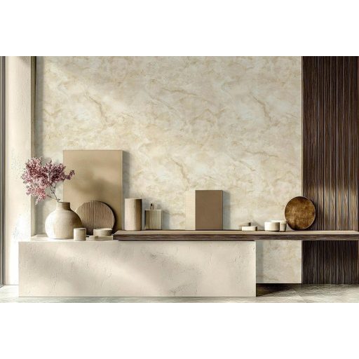 A természet legszemélyesebb alkotása - márvány műalkotás krém homok és törtfehér tónus tapéta