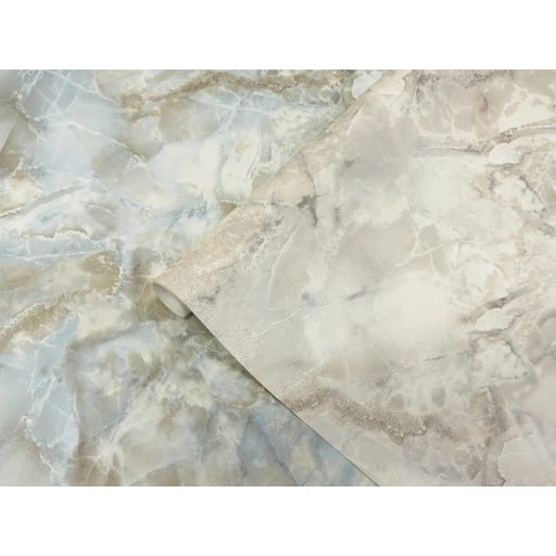 A természet legszemélyesebb alkotása - márvány műalkotás törtfehér halvány ezüstszürke és leheletnyi kék tónus tapéta