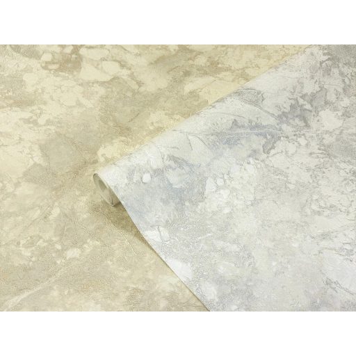 Sziklára festett ezüstös zuzmó vagy egy északi sziklapart felszíne törtfehér és platinaszürke tónus tapéta