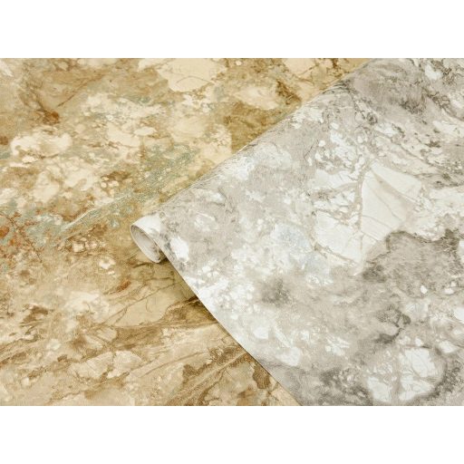 Eltörölhetelen kőbe vésett vihar - egy pillanat alatt minden eldőlt örökre mély taupe ezüstbézs és törtfehér tónus tapéta