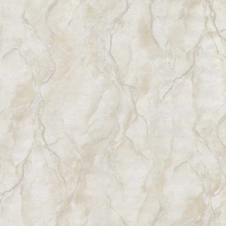   Visszahúzódó patak víze - kígyózó erezetű márványminta törtfehér halvány homokbézs drapp és ezüst tónus fémes hatás tapéta