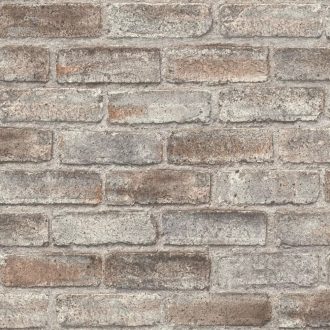   Loft stílusú valósághű téglafal világosszürke szürke barna és téglavörös tónusok tapéta