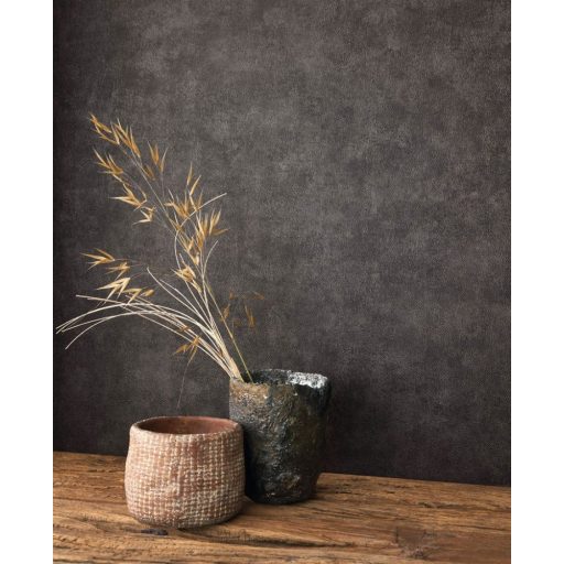 Minimalista marhabőr utánzat angol klubstílusban szemcsés struktúra ébenfa fekete tónus tapéta