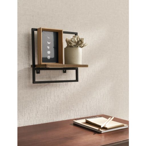 Szíjgyártók munkássága ihlette bőrmozaik minta felhőszürke tónus tapéta