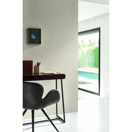 Szíjgyártók munkássága ihlette bőrmozaik minta betonszürke tónus tapéta