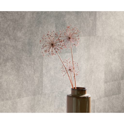 Patchwork szőrme/bőr minta varrott darabokból gyöngyházszürke tónus tapéta