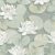 Lustán sodrodó lebegő pazar szirmú akvarell tavirózsák szürkészöld szürke fehér sárgásbézs tapéta