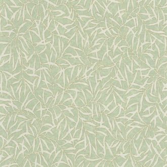   Természetes faldekoráció - bambuszlevél minta zsályazöld és barna tónus tapéta