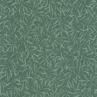   Természetes faldekoráció - bambuszlevél minta lombzöld fekete és zöld tónus tapéta