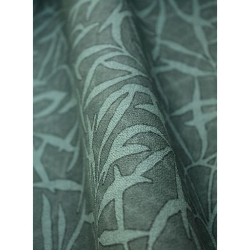 Természetes faldekoráció - bambuszlevél minta lombzöld fekete és zöld tónus tapéta