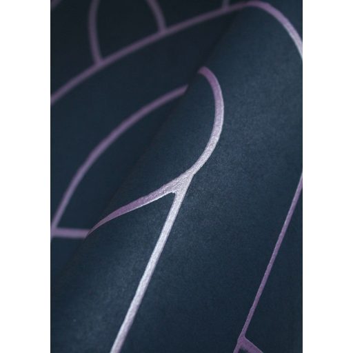 Rejtélyes művészi grafika Egy építész rajza? Egy légifelvétel? Egy titokzatos csendélet? éjkék/antracit és ultraviolet tónus tapéta