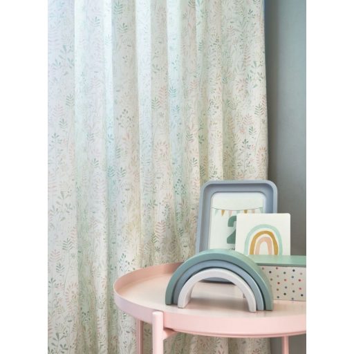 Casadeco Once Upon a Time 88506585 GARDEN Gyerekszobai mezei virágok natur bézs és égszínkék tónus dekoranyag