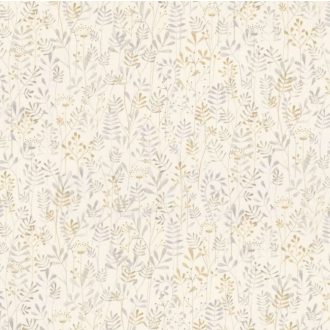   Casadeco Once Upon a Time 88509242 GARDEN Gyerekszobai mezei virágok natur és szürke tónus dekoranyag