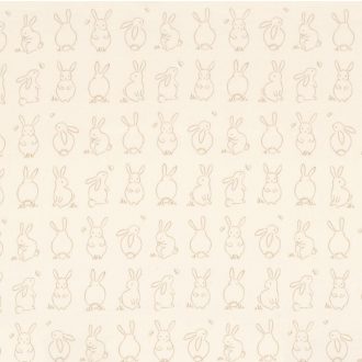   Casadeco Once Upon a Time 88511108 BUNNY Gyerekszobai kis nyuszik mintája bézs világosbarna tónus tapéta