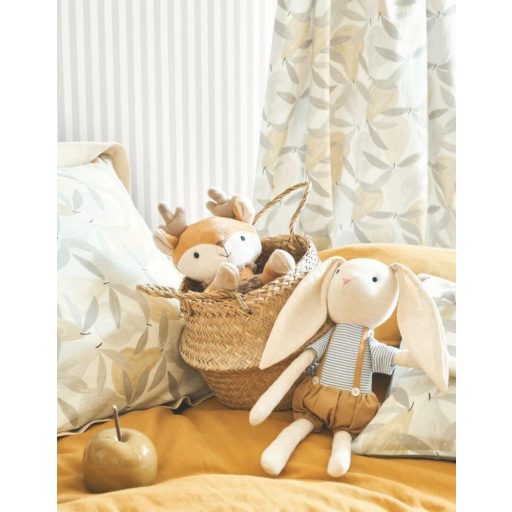 Casadeco Once Upon a Time 88527422 PEAR Gyerekszobai Ki számolja a körtéket? naturel és szürke tónus dekoranyag