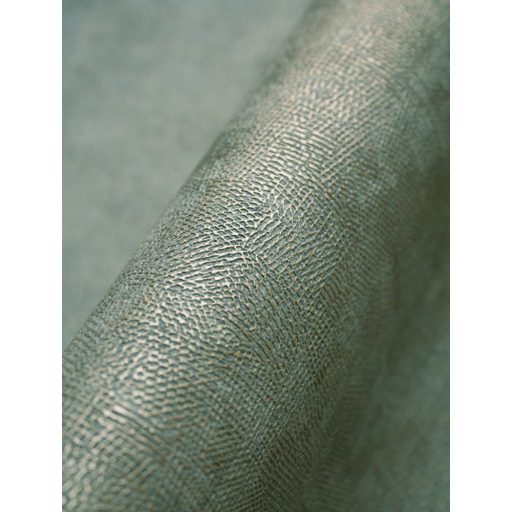 Szálakból kialakított texturált minta - láthat benne levélerezetet fakérget vagy akár ősi romot is eukaliptusz zöld tónus tapéta