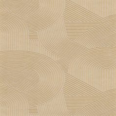   Művészien "gereblyézett" homokminta a szerzetesek kertjében nugátbarna bézs és krémszín tónus tapéta