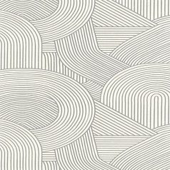   Művészien "gereblyézett" homokminta a szerzetesek kertjében fehér és sötétszürke tónus ezüst pigmentek tapéta