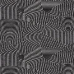   Művészien "gereblyézett" homokminta a szerzetesek kertjében antracit fekete és szürke tónus arany pigmentek tapéta