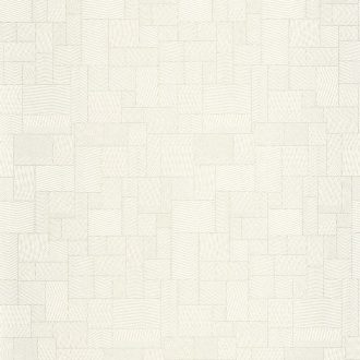   Tatami által inspirált geometrikus harmonikus mikrominta sarki fehér és szürke tónus irizáló díszítésű vonalak tapéta