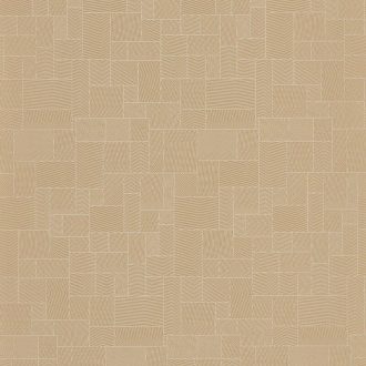   Tatami által inspirált geometrikus harmonikus mikrominta nugátbarna és krémszín tónus irizáló díszítésű vonalak tapéta