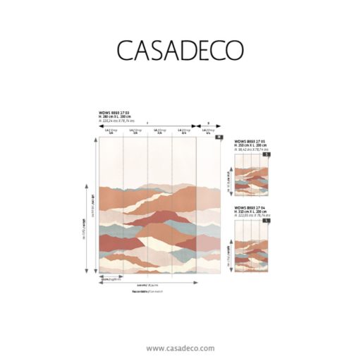 A Perui Vinicunca - Szivárványhegy - papírkivágás reprodukciója "L" fehér terrakotta szürkéskék szines falpanel