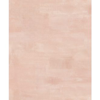   Háromdimenziós patchwork fantázia rács és ecsetvonás struktúrával lazac/púderrózsaszín tónus tapéta