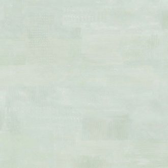   Háromdimenziós patchwork fantázia rács és ecsetvonás struktúrával halvány pisztáciazöld és mentás fehér tónus tapéta
