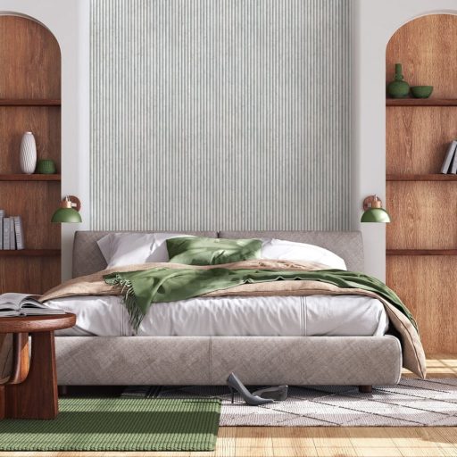 Nagyon trendi és divatos márványhatású bordázott minta szürke világosszürke és fehér tónus tapéta