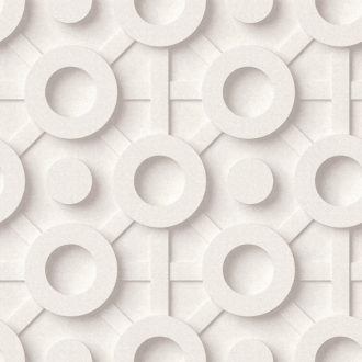   Geometrikus hipnózis és háromdimenziós optikai játék meleg homokbézs és törtfehér tónus tapéta