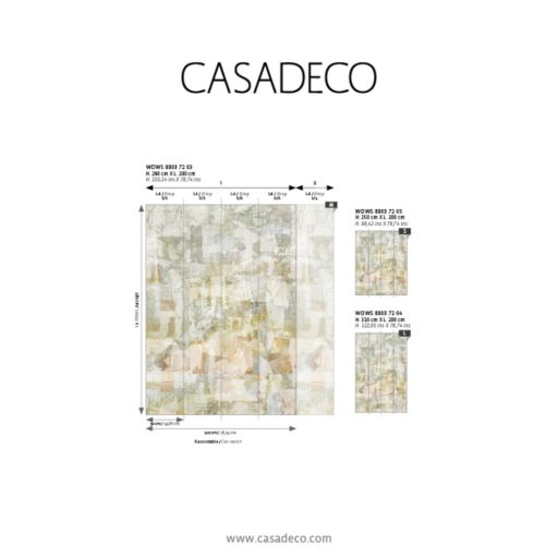 Töredezett márványlapok hangulatos kissé absztrakt elrendezésben "S" krémszürke bézs mandulazöld és sárgásbarna tónus falpanel