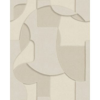   Gipszformák által ihletett háromdimenziós minta "M" méret bézs és lenszín tónus falpanel