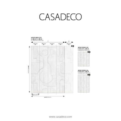 A textúra elsőbbsége a mintával szemben - absztrakt 3D ábrázolás "M" ködölt színfelhordás krém bézs és szürke tónus falpanel