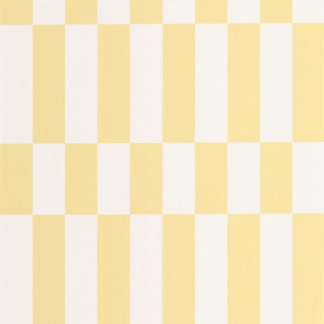 Tipikus amerikai "Diner" geometrikus grafikus motívum krémfehér és citromsárga tónus tapéta