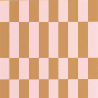   Tipikus amerikai "Diner" geometrikus grafikus motívum pármai lila és tevebarna tónus tapéta