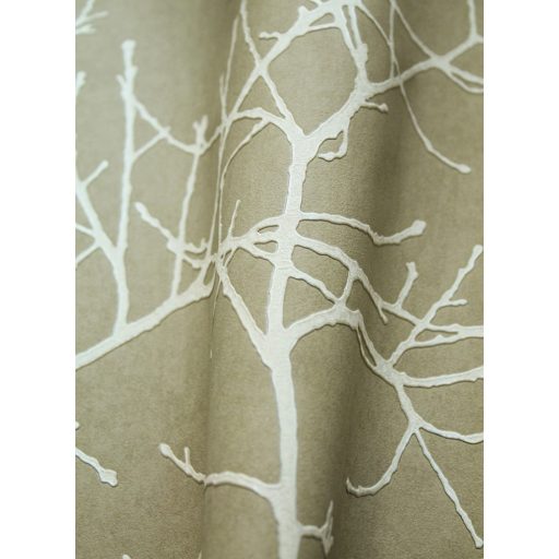 Ikonikus Casadeco design - Faágak minimalista megjelenítésben olívzöld és bézs tónus tapéta