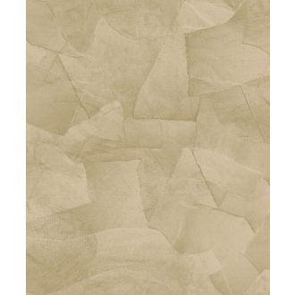   Meszelt fal hatást keltő véletlenszerűen összeragasztott papírlapok 3D mintája bézs és sárgásbézs tónus tapéta