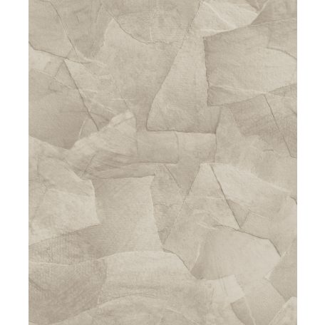 Meszelt fal hatást keltő véletlenszerűen összeragasztott papírlapok 3D mintája /grege/ szürkésbézs tónus tapéta