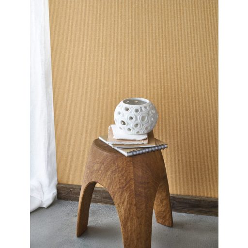 Csomagolóanyag a falakra! Megerősített keskeny csíkos /bordázott/ mikrominta karamell tónus tapéta