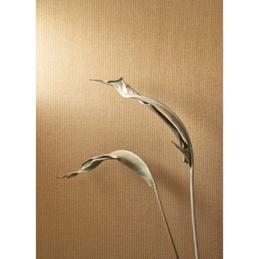 Csomagolóanyag a falakra! Megerősített keskeny csíkos /bordázott/ mikrominta karamell tónus tapéta