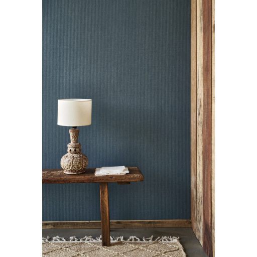 Csomagolóanyag a falakra! Megerősített keskeny csíkos /bordázott/ mikrominta kék/petrolkék tónus tapéta