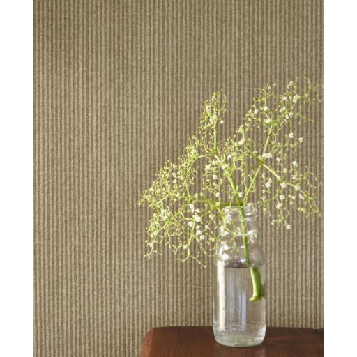 Csomagolóanyag a falakra! Megerősített keskeny csíkos /bordázott/ mikrominta olívzöld tónus tapéta