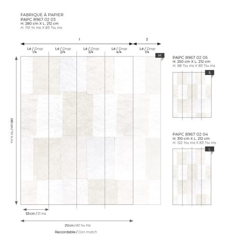 Betekintés a papírkészítés folyamatába - papírlapok szárítása kollázs kompozíció "M" fehér bézs szürke tónusok falpanel/digitális nyomat