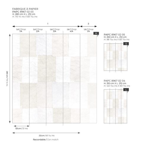 Betekintés a papírkészítés folyamatába - papírlapok szárítása kollázs kompozíció "S" fehér bézs szürke tónusok falpanel/digitális nyomat