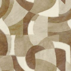   Papírból szőtt álmok - Változatos méretű ívek kölcsönhatása panorámakép "M" krém bézs barna szürke falpanel/digitális nyomat