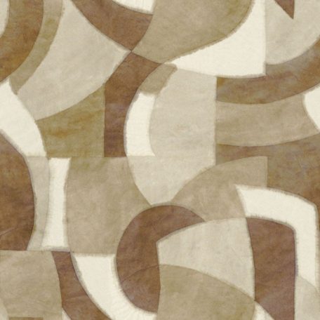 Papírból szőtt álmok - Változatos méretű ívek kölcsönhatása panorámakép "S" krém bézs barna szürke falpanel/digitális nyomat