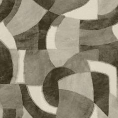   Papírból szőtt álmok - Változatos méretű ívek kölcsönhatása panorámakép "L" törtfehér szürke antracit falpanel/digitális nyomat