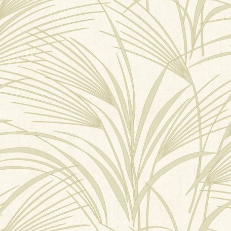 Szamarrai nádasok magasnövésű ringatózó füvei krémfehér mandulazöld és arany tónusok fémes hatás tapéta