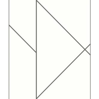   Geometrikus formákba rendezett fémes vonalak XXL mintája krém/világosbézs és faszénfekete tónus tapéta