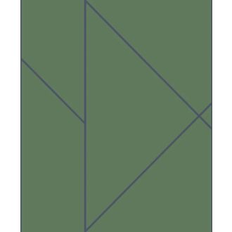  Geometrikus formákba rendezett fémes vonalak XXL mintája lombzöld és tintakék tónus tapéta